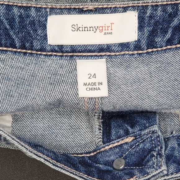Skinnygirl A-line 5-pocket Studded Jean Skirt 24 - Picture 6 of 7